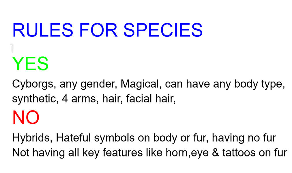 species done my me (ENDER)